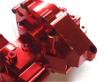 Red Billet Machined Rear Bulkhead for Traxxas 1/10 Maxx 4S (new, damaged)