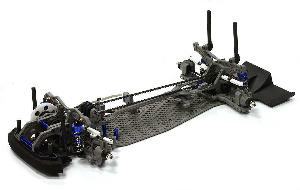 Belt driven rc drift top car