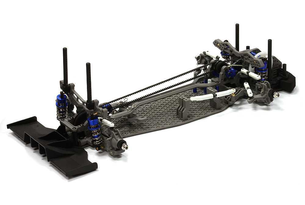 Dual Belt Drive Front Motor Drift Car Kit 1/ 10 Scale by RC Collection for R/C or RC Team Integy