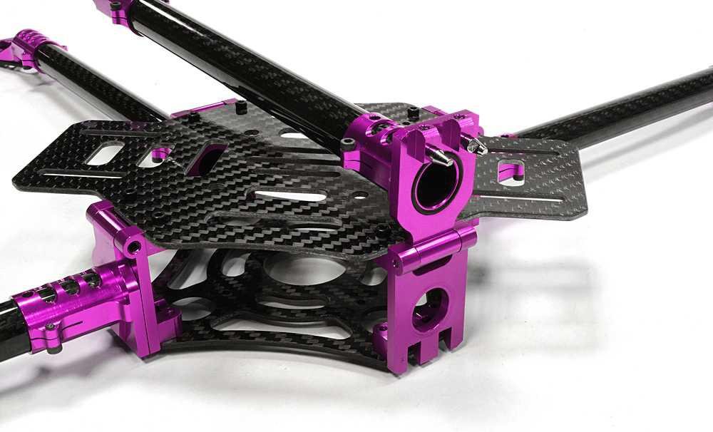 Custom Machined Alloy+Carbon Fiber Quadcopter Upgrade Frame 550 