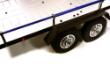 Blue V2 Machined Alloy Flatbed Dual Axle Trailer Kit for 1/10 Scale RC Cars