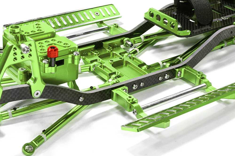 Honcho & Jeep C26936GREEN Ladder Frame Chassis Kit w/Hop-up Combo for SCX-10