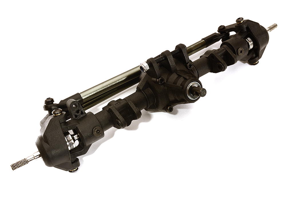 Composite Complete Front Axle Assembly w/ Differential for Axial 1/10