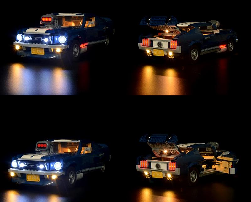 LED Light Kit for Lego 10265 Creator Expert Ford Mustang for R/C or RC -  Team Integy