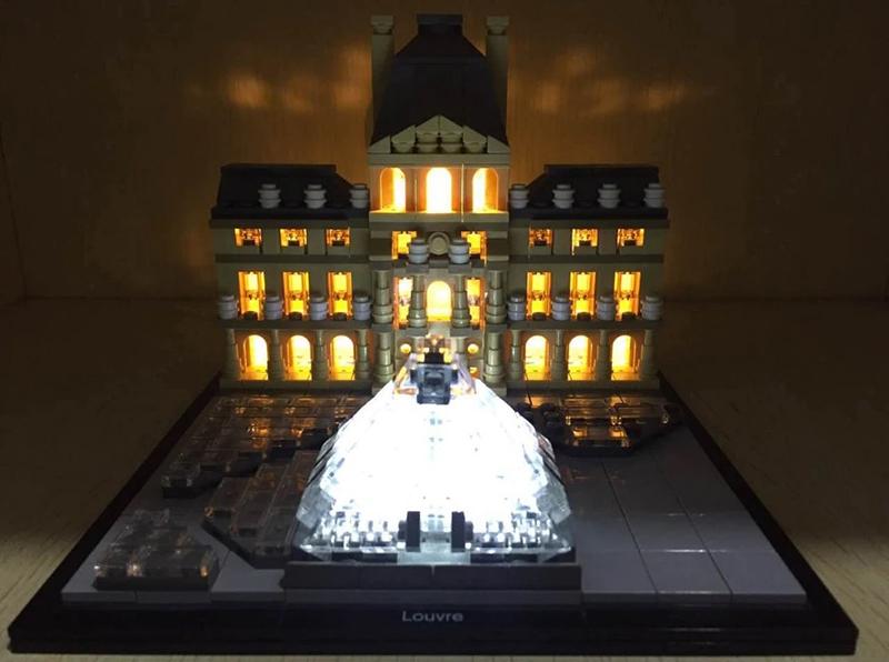 krab Wiegen Riskeren LED Light Kit for Lego 21024 Architecture Louvre for R/C or RC - Team Integy