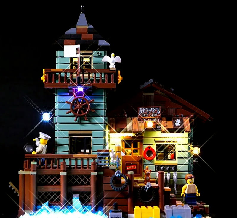 LED Light Kit III for Lego 21310 Ideas Old Fishing Store for R/C