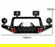 Realistic Front Alloy Bumper w/ LED for Traxxas TRX-4 w/ 43mm Mount