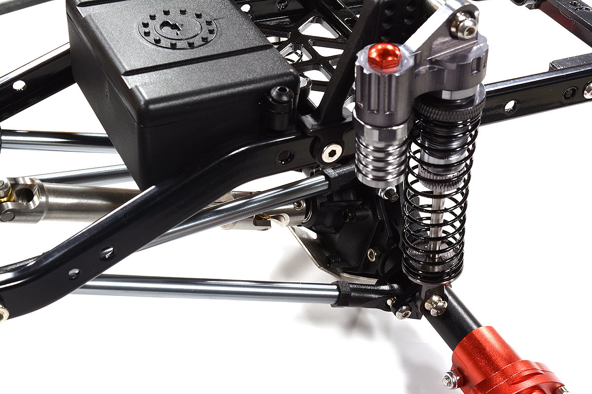 Integy CNC-Alu 4-Link Halterung Für Axial SCX-10 – Schwarz, Upgrade Für Scale Crawler