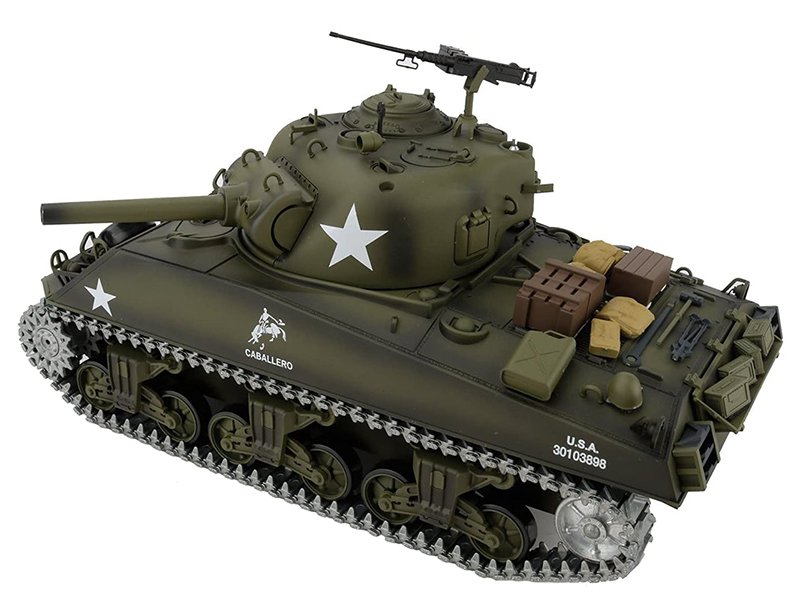 1/16 Scale USA M4A3 Sherman Main Battle Tank, 2.4Ghz R/C Model HL3898-1Pro  7.0