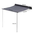 Realistic Side Awning Camping Tent Sunshade for Traxxas TRX-4 & Axial SCX10 III
