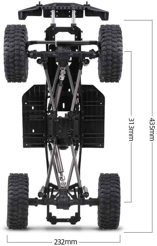Composite 1/10 MXX10 Trail Off-Road Scale Crawler Chassis