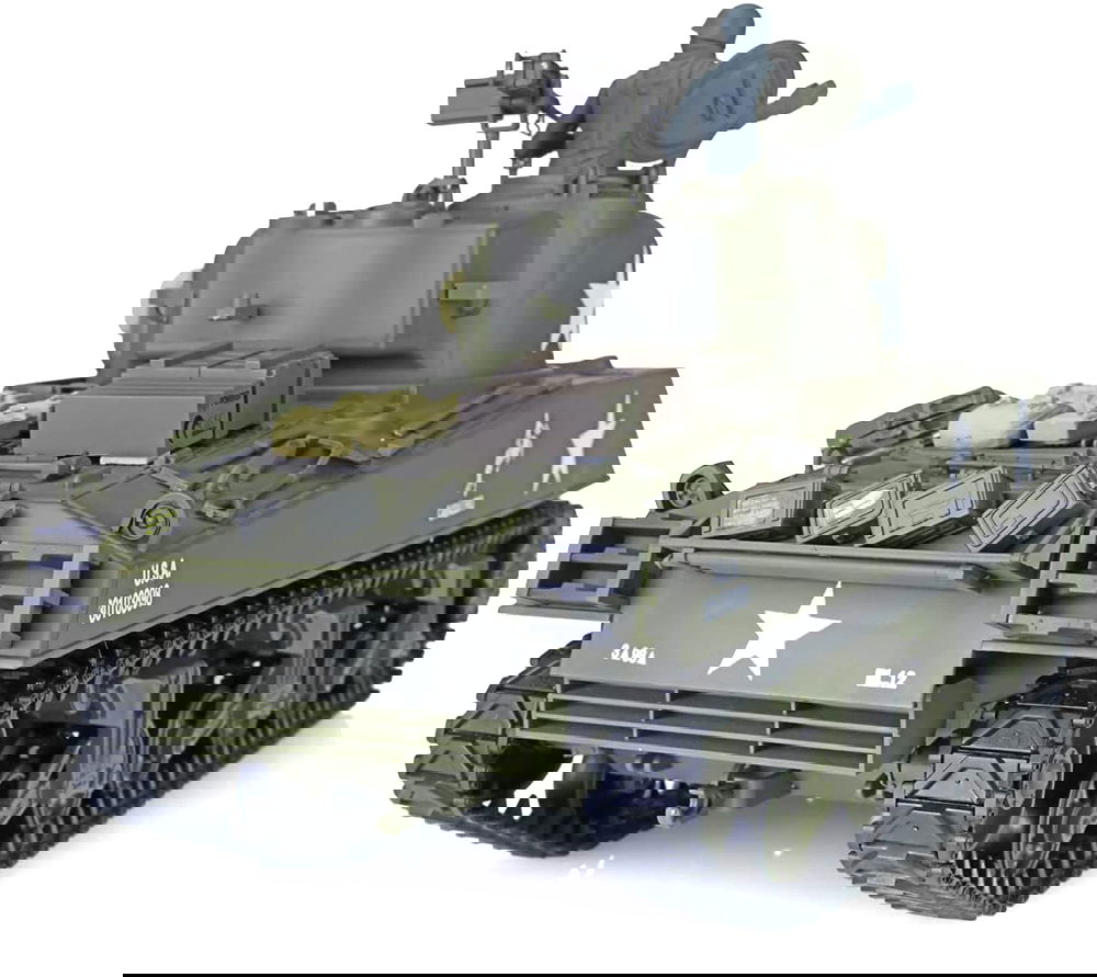 1/16 Scale USA M4A3 Sherman Main Battle Tank, 2.4GHz RC Model