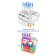 Motor Cooling Fans w/ Realistic V8 Engine Cover for 540 Size Motor (36mm O.D.)