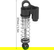 Machined Alloy 37mm Piggyback Shocks (4) for Axial 1/24 SCX24 Rock Crawler