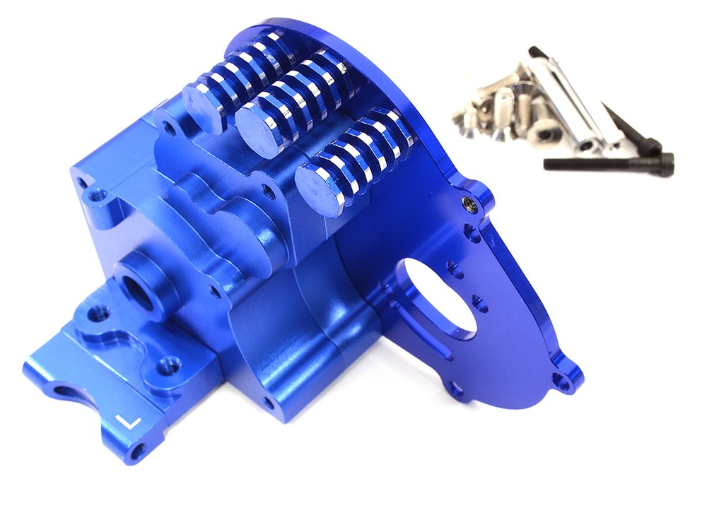 Blue Alloy Gearbox Housing for 1/10 Slash 2WD, Stampede 2WD 