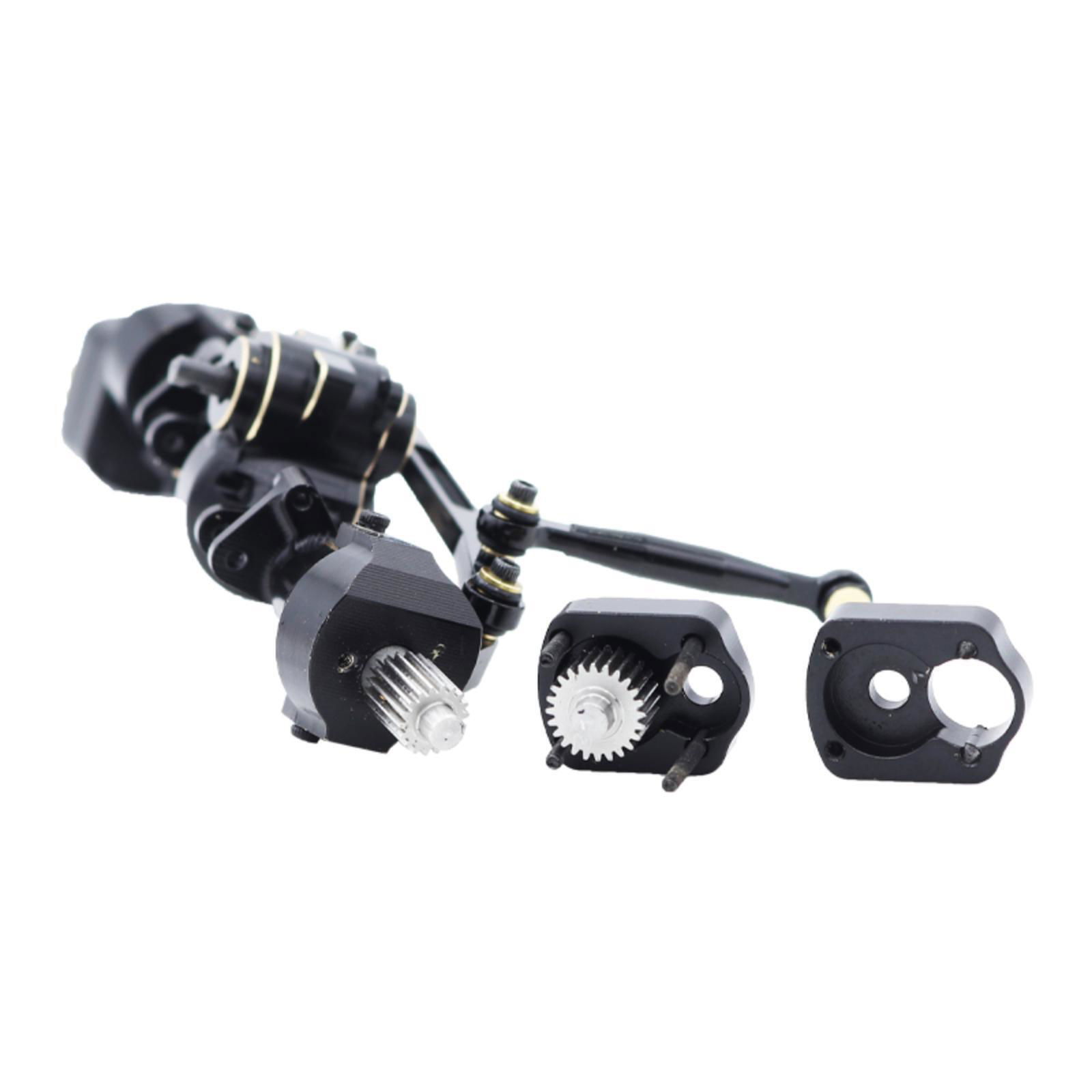 Alloy Machined Front & Rear Wide Axle Set w/ Portal for Axial