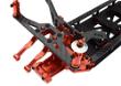 Alloy Chassis & Carbon Fiber Conversion Kit for Team Associated DR10 Drag