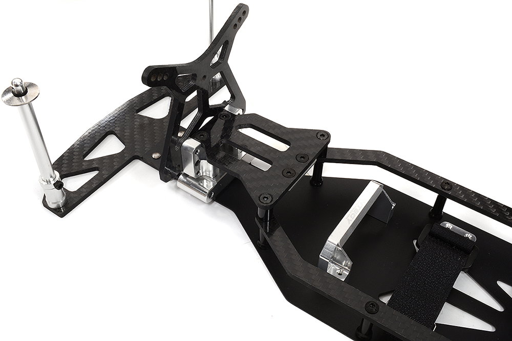 AJCMods Underbody Side Panels (Left/Right) For Team Associated DR10 NPRC Drag Car – Black Aero Kit