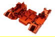 Billet Machined Center Transmission Gearbox Lower Mount for Axial SCX6 Crawler