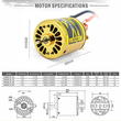 5-Slot 540 PLUS V2 Brush Type 11T Crawler Motor w/ Adjustable Timing