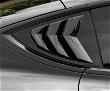 Matte Black Rear Side Window Shades Blinds Covers for Tesla 17-23 Model 3