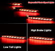 Red Housing Full LED Rear Bumper Fog Reflex Lamp for Tesla Model 3