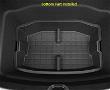 Black TPE Rear Trunk Double Deck Storage Trays 2 Levels for Tesla 17-23 Model 3