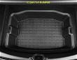 Black TPE Rear Trunk Double Deck Storage Trays 2 Levels for Tesla 17-23 Model 3