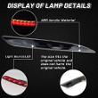 Black Housing Full LED Rear Bumper Fog Reflex Lamp for Tesla 17-23 Model 3