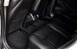 Black TPE Rubber Floor Mats w/o Center Console for Tesla 17-20 Model X 6 Seats