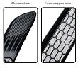 Black ABS Lower Bumper Grill Insect Protector Mesh Cover for Tesla Model Y