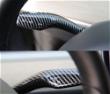 Glossy Carbon Gear Shift Wiper Lever Covers for Tesla 17-23 Model 3/Y
