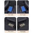 Black ABS Under-Seat Storage Tray for Tesla 20-24 Model Y
