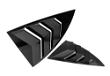 Glossy Black ABS Rear Side Window Shades Blinds Covers for Tesla 17-23 Model 3