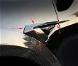 Glossy Black Side Camera Aero Trim Covers Shades for Tesla 20-23.6 Model Y