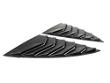 Matte Carbon ABS Rear Side Window Shades Blinds Covers for Tesla 20-24 Model Y