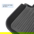 Black TPE Plastic Large Trunk Mat w/ Pattern for Tesla 20-24 Model Y 5 Seats