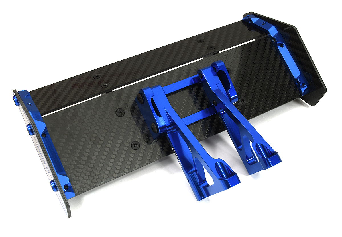 Carbon Fiber Rear Aero Wing Kit for Traxxas 1/8 Sledge 4WD 9517