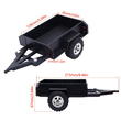 Red Plastic Mini Trailer Kit for 1/18 to 1/24 Scale RC Cars, 215x124x67mm