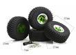 Alloy 1.0 Wheel (4) w/ Rubber Tires for TRX-4M & SCX24 O.D.=57mm