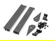 Realistic 1/10 Size Aluminum Rear Wing 165mm Width for Touring & Drift Car