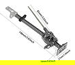Realistic High Lift Jack H=149mm Off-Road Farm for 1/10, 1/8 Scale, Rock Crawler