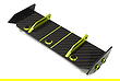 Carbon Fiber Rear Aero Wing Kit for Traxxas 1/10 Rustler 2WD 3721