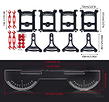 Pro 1/10 On-Road Touring & Drift Chassis Setup Station w/ Turnbuckle Wrench Set
