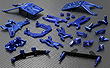 Complete Blue Billet Machined Suspension Upgrade for Traxxas Slash 2WD 1/10