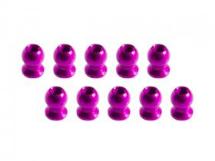 3Racing 5.8MM Hex Ball Stud L=5 (10 pcs) - Pink for Sakura XI, FF