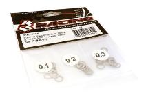 3Racing Stainless Steel 5mm Shim Spacer 0.1/0.2/0.3mm Thickness 10ea. Zero S, XI
