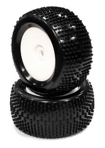 Monster & 1/8 Truggy Dish Wheel + Tire (2) H-Pattern 17mm (O.D.=135mm)