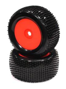 Monster & 1/8 Truggy Dish Wheel + Tire (2) SQ-Pattern 17mm (O.D.=135mm)