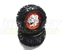 Type IV 3.0 Size Wheel & Tire (2) for 1/10 Rock Crawler w/ 12mm Hex (O.D.=138mm)